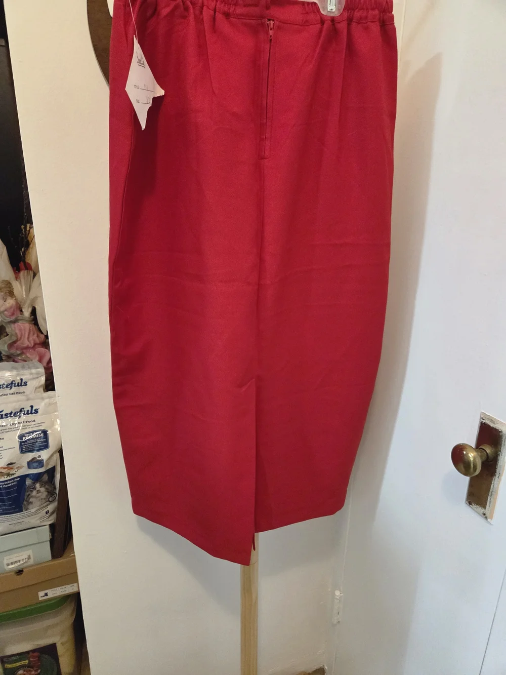 Women’s Red Pencil Skirt - Classic Sleek Style